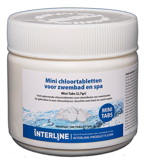 Interline Chloortabletten - 90 Mini Tabs 2,7 Gram/180 Stuks